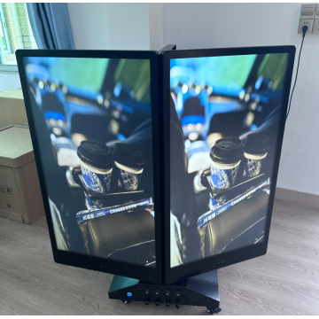 שילוט LCD דו צדדי חיצוני נייד בצורת V