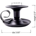  Candle Sticks Holder Set of 2 Simple Black Candlestick Holders Factory