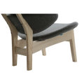 corona chair wood frame by poul volther