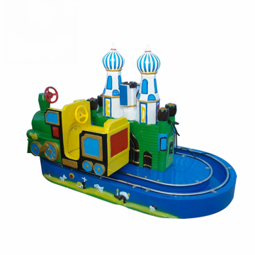 ThreePlus Children's Amusement Park: Coin-Operated Kids' Ride-On Train, Castle Track Set for Sale