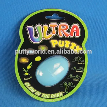 glow in the dark Bouncing putty in egg Ultra putty handgum