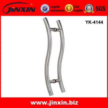 Jinxin Hot sale SS304 stainless steel H type 8-12mm glass door handles YK-4144