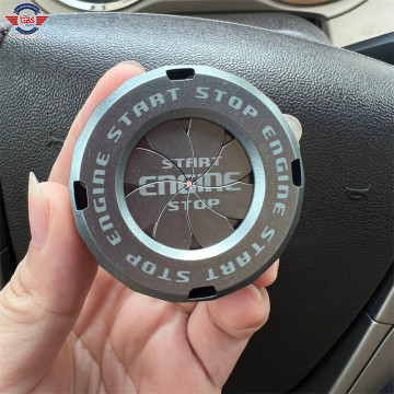 Car Interior Decoration: Ignition Device Switch Hidden Protective Cover - One Click Start Decorative Accessory
