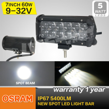 60W High Power Light Bar, 12PCS*5W Osram LED, for ATV/UTV/off Road Car/Mining, for Pair