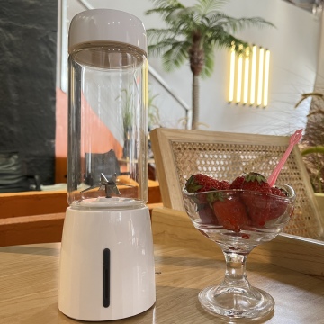 Portable Personal Blender: Mini Juicer Mixer Smoothie Maker with Borosilicate Glass