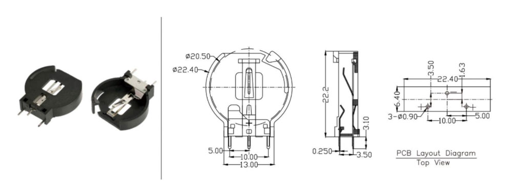cr2032 holder-2