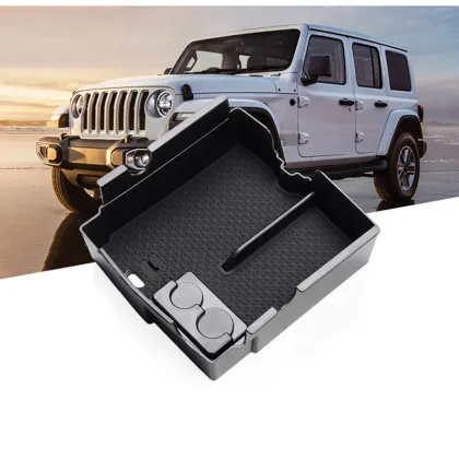 Car Central Storage Box for Jeep Wrangler JL 2018-2022 Armrest Console Box