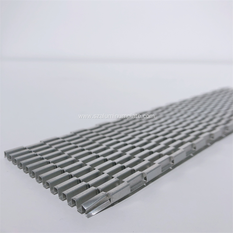 Heat Emission Extruded Aluminum Fin Ruffled Spare Parts