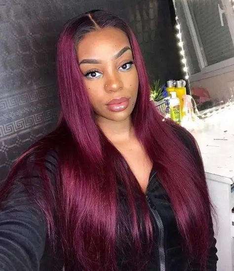 Megalook Cuticle Aligned Silky Straight Color 1b99J Human Hair Bundles, Straight Brazilian Hair Bundles