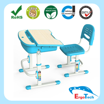 Blue Wooden Kids Study School furniture for sale