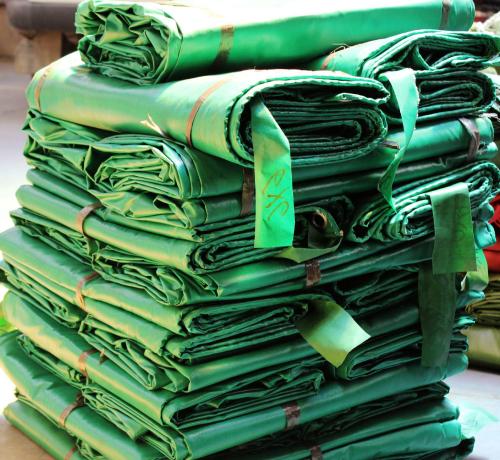 green pvc tarp