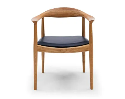 Modern dining chair wooden President Armrest Kennedy Chairs
