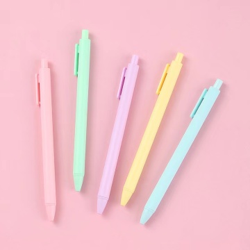 Customized Macaron Pink Gel Pens with Logo - Girly Office Supplies