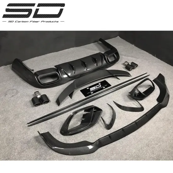 Carbon Fiber GT50 Body Kits for Benz AMG: Front Lip, Rear Diffuser, Side Skirts, and Wing Spoiler