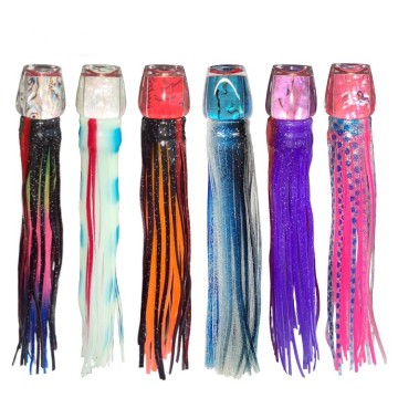 Gegaran skirt sotong resin slant yang berkualiti tinggi untuk memancing air masin permainan besar