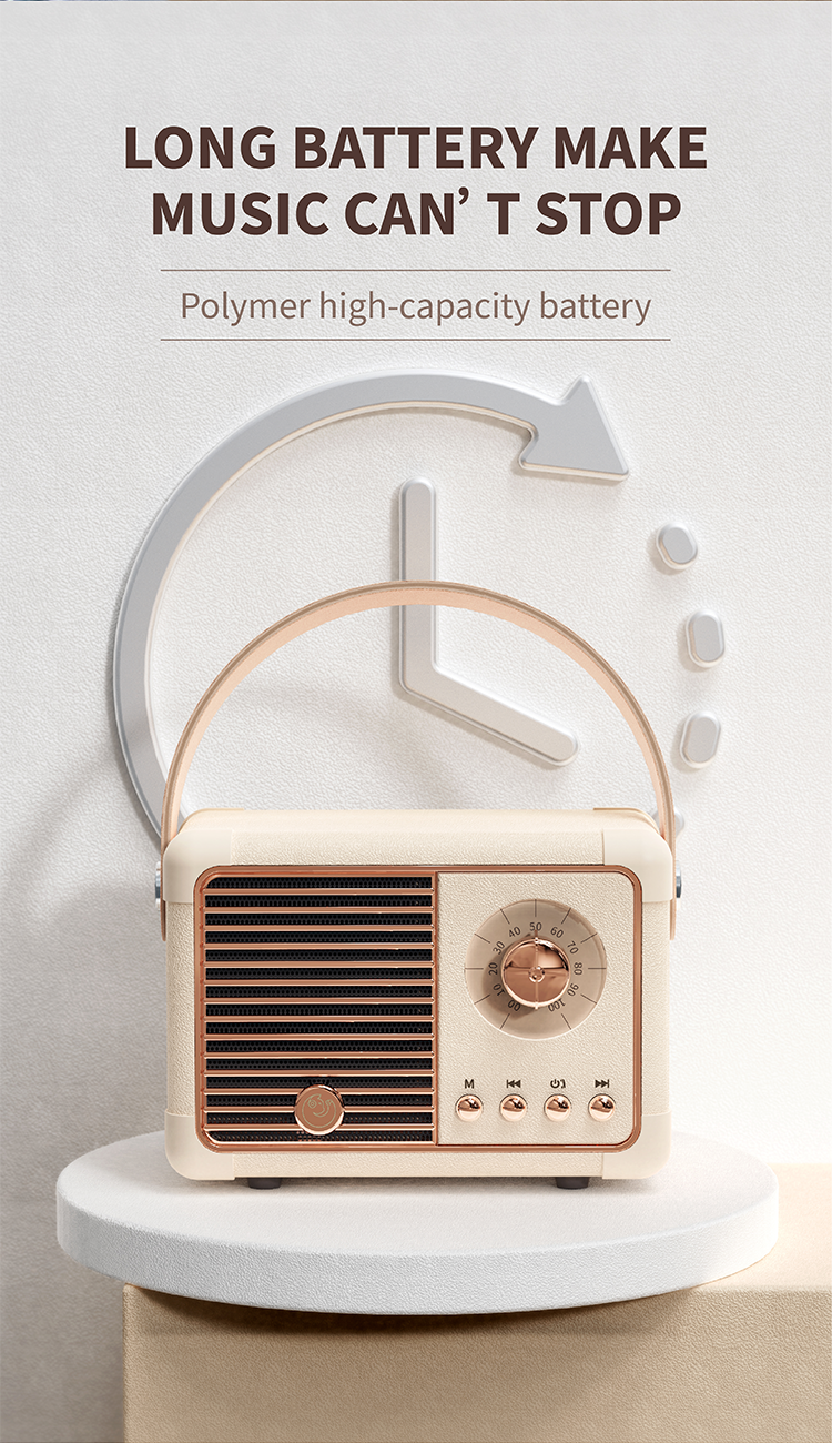Hm11 Plus Bluetooth Retro Speaker 18 Png
