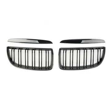 Gloss Black Double Slats Grille for BMW 3 Series E90 05-07