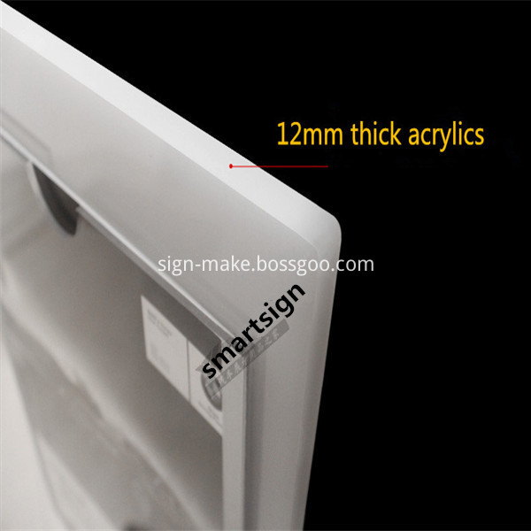 floor standing poster holder
