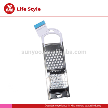 fruit & vegetable tools stainless steel grater with plastic handle