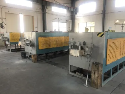 Continuous push rod furnace