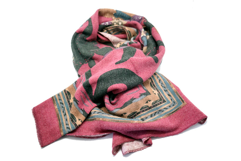 Print Knitted Scarf Yf 2013284