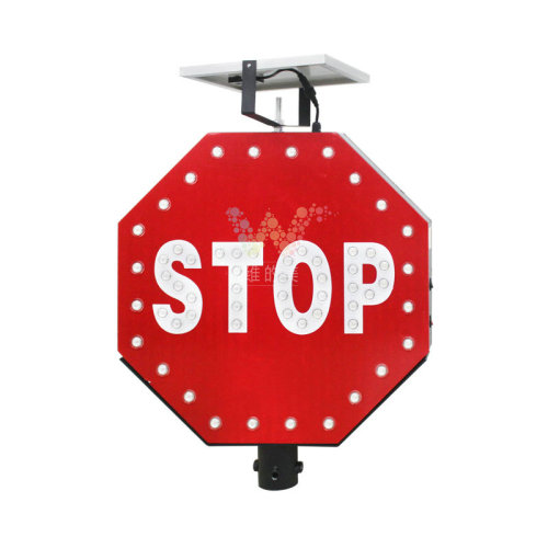 Aluminum Reflective Solar traffic stop signs