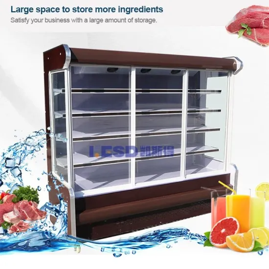 Fruit and Vegetable Display Freezer Fridge for Supermarket