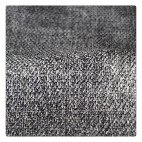 Poly linen style upholstery sofa fabric