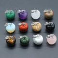 3D Gemstone Apple Shape Pendant Necklace for women Girls