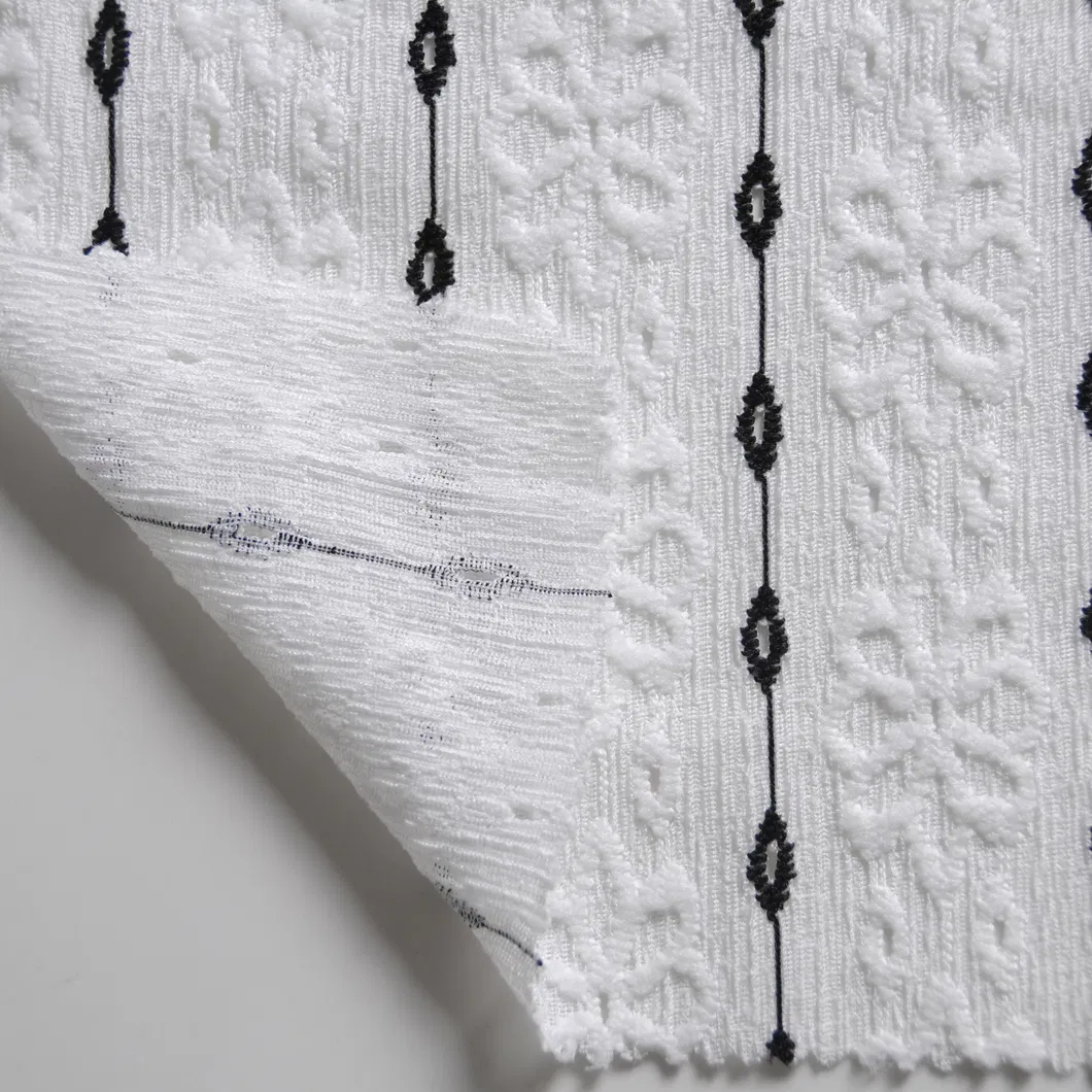 ขายด่วนโพลีสแปนเด็กซ์วิปริตถักผ้าเครป Jacquard พิมพ์ดิจิตอลสำหรับการตัดเย็บเสื้อผ้า