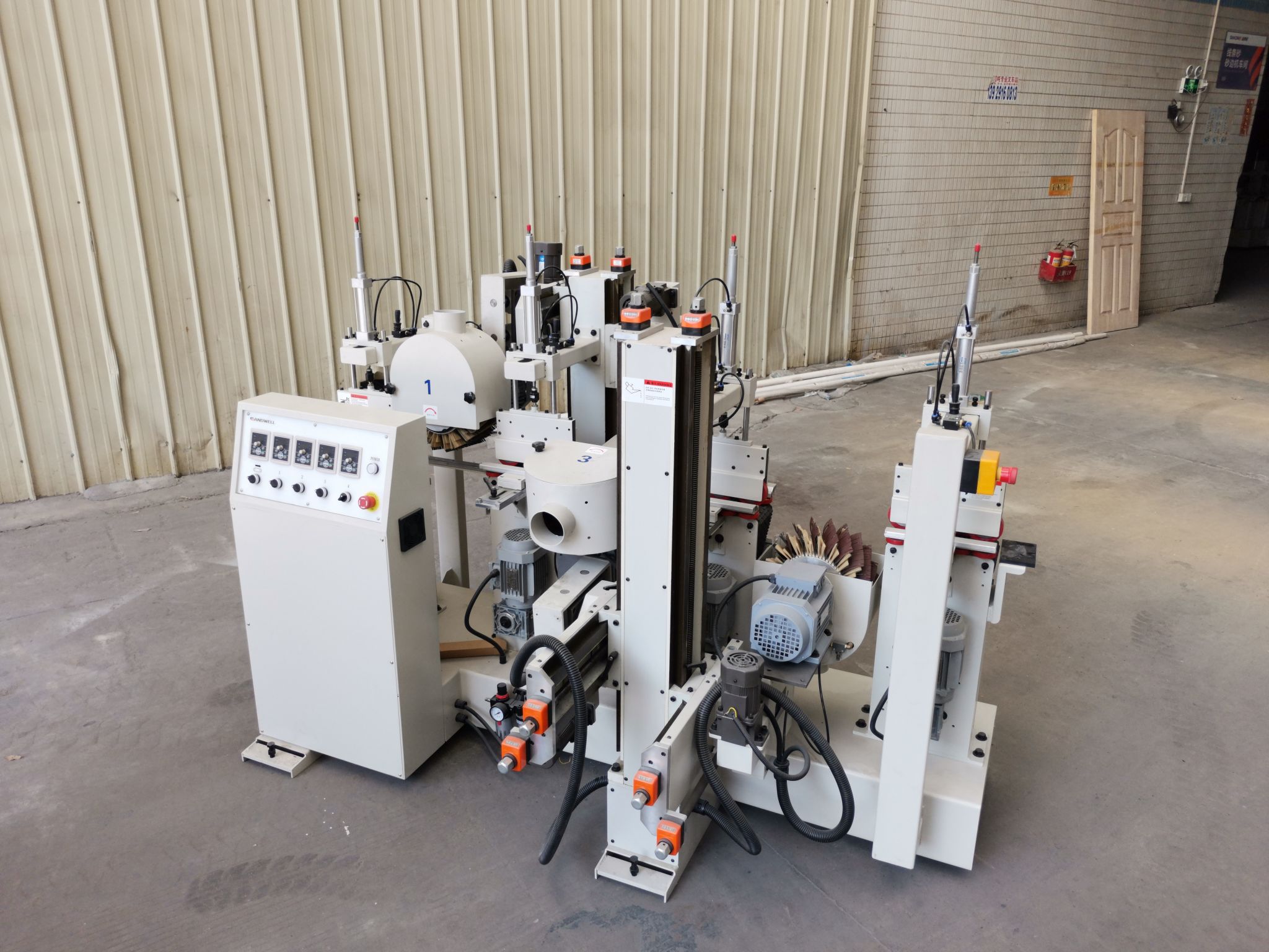 Crib wood panel and simple wood linear sander machine