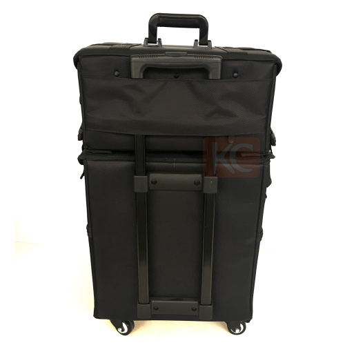 2017 NEW large capacity wholesale Nylon soft-sided makeup trolley case