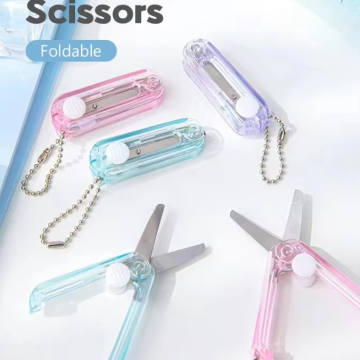 Portable Transparent Mini Scissors: Perfect for Students and Craft Enthusiasts