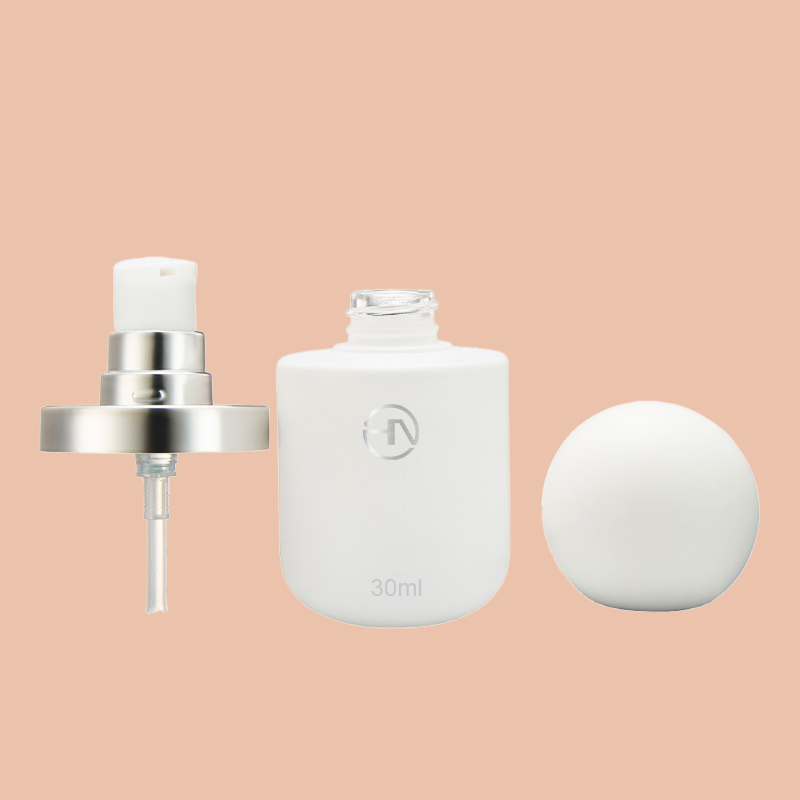 Glass bottle 15 ml with Cream pump