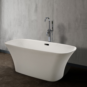 Soaking Round Stand Oval Shower Bathtub for Adults