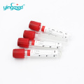 Disposable plain additive vacuum blood collection tube