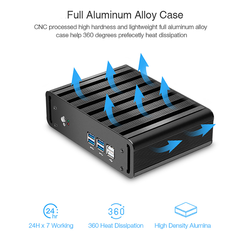 Fanless Mini PC for Desktop