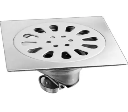 Kitchen Floor Conceals Invisible Floor Drain