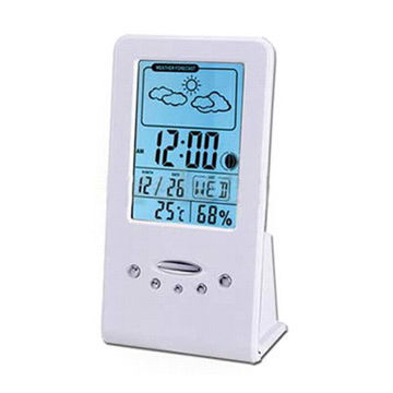 LCD Alarm Clock with Calendar and Weather Forecast in Graphics ModeNew