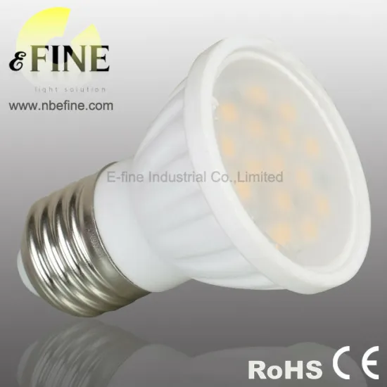 JDR E27 led light 3528 SMD led lamp with plastic body
