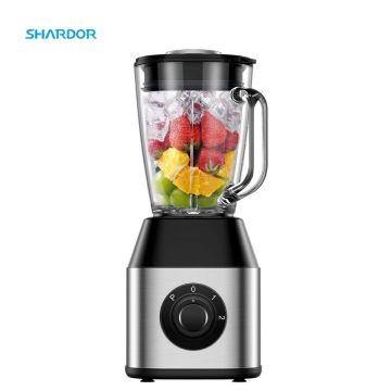 1500ml Glass Jar 1200W Smoothie Blender with 4 Fins Blade