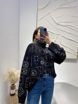 Retro longgar longgar jumper jumper sweater wanita