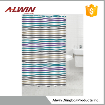 Polyester hotel printing shower curtain 9058-1