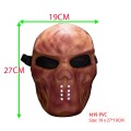Máscara facial completa de crânio de malha tática