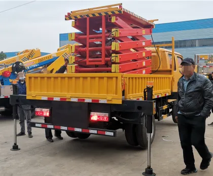 Vehicle mounted 12 meter lifting platform,lift platform