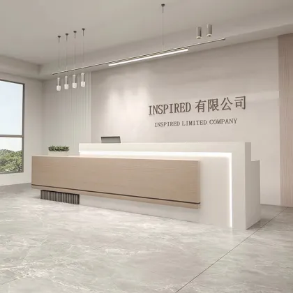 Modern 5 Star Hotel Reception Desk Size - Contemporary Office Executive Reception Desk