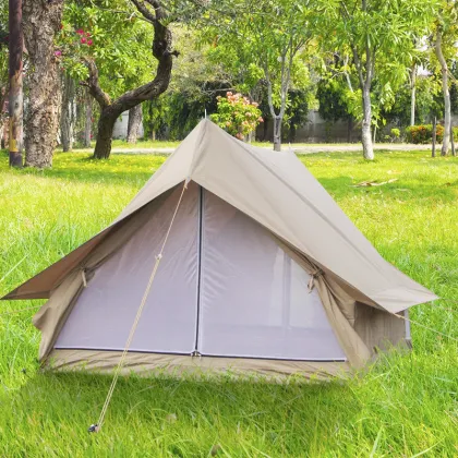 Camp Indian Tent Outdoor Double Camping Hut Tent Thicken Cotton Camping Eaves Tent