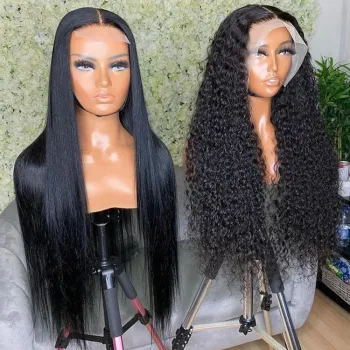 Bone Straight Brazilian Human Hair Lace Front Wig Remy HD lace Wigs Natural Human Hair Wigs for Black Women