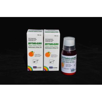 Eritromicina suspensão Oral 125MG / 5ML