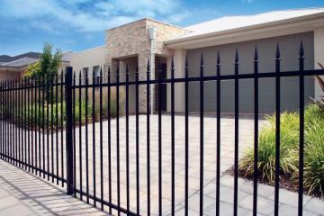 Top wrought iron garrison fence